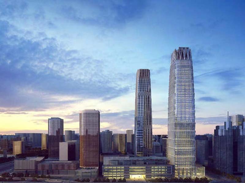 北京国贸三期项目使用黑豹高端建筑红板