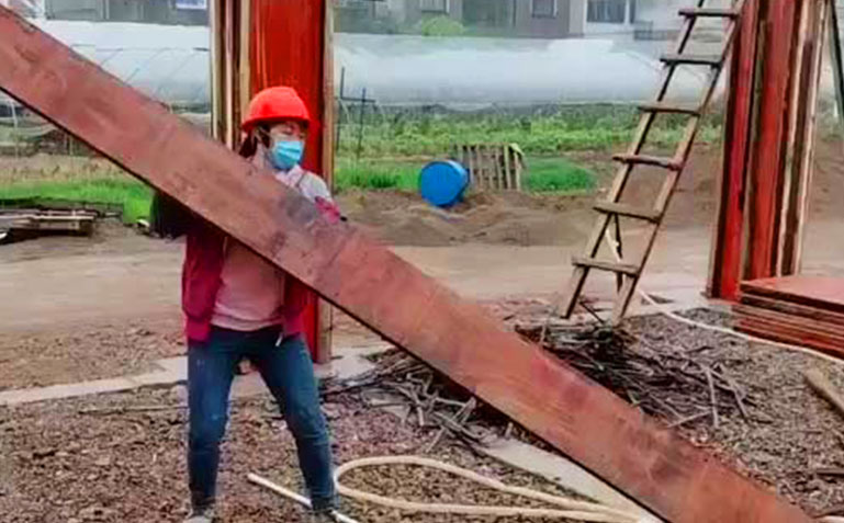 建筑红模板